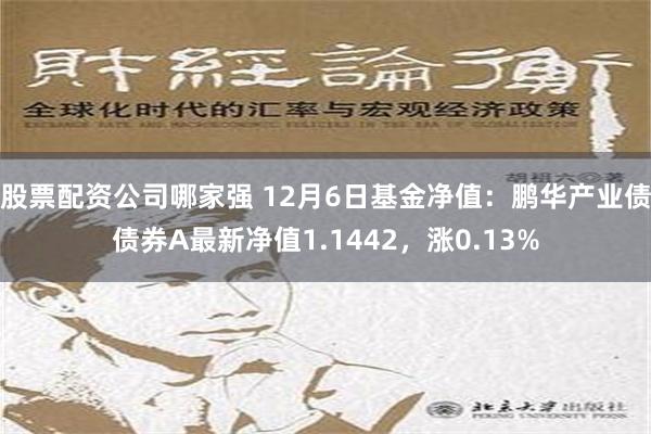 股票配资公司哪家强 12月6日基金净值：鹏华产业债债券A最新净值1.1442，涨0.13%